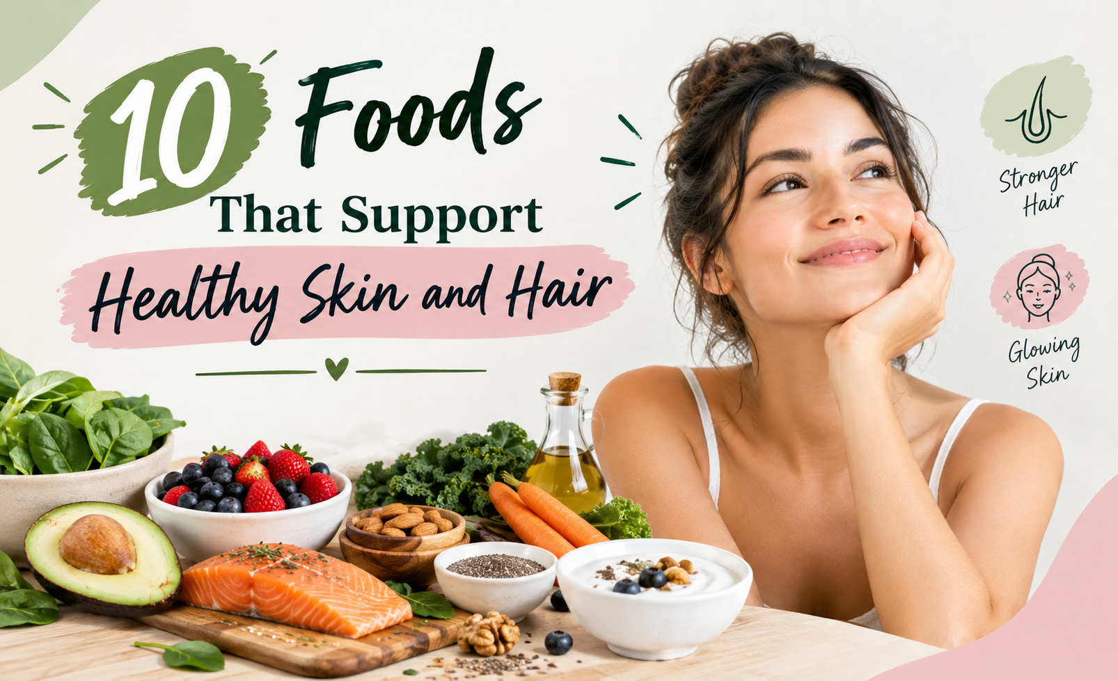 10 Foods That Support Healthy Skin and Hair