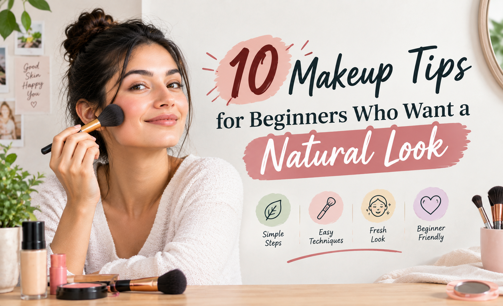 10 Makeup Tips for Beginners Who Want a Natural Look
