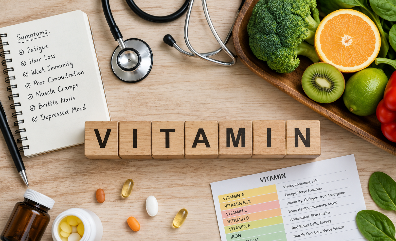 Common Vitamin Deficiencies and Their Symptoms: What Your Body Is Trying to Tell You
