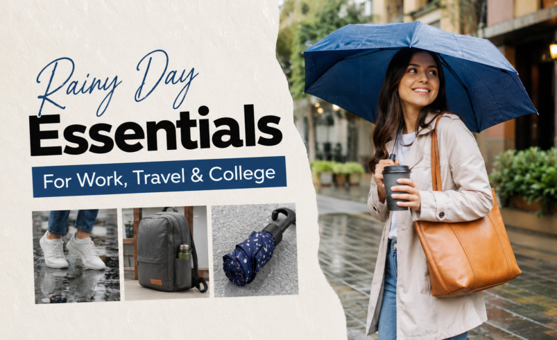 Rainy Day Essentials For Work, Travel & College