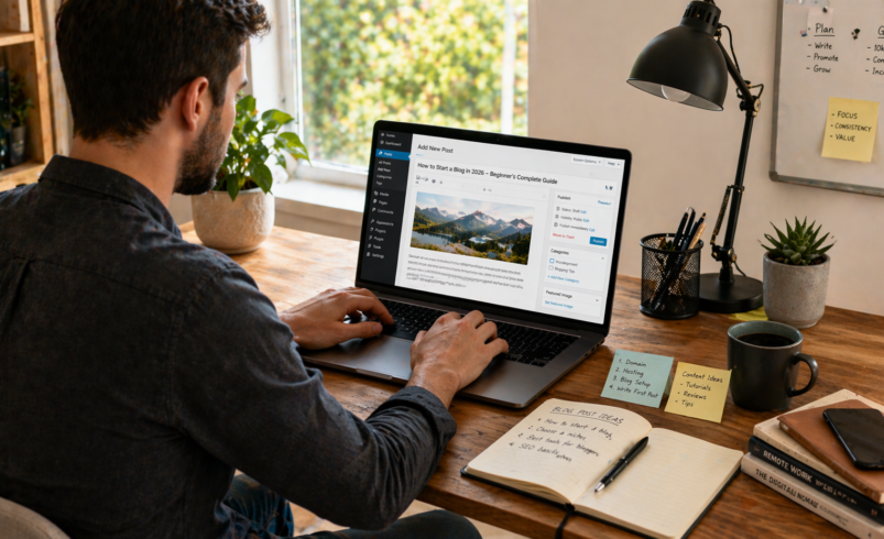 How to Start a Blog in 2026 – Beginner’s Complete Guide